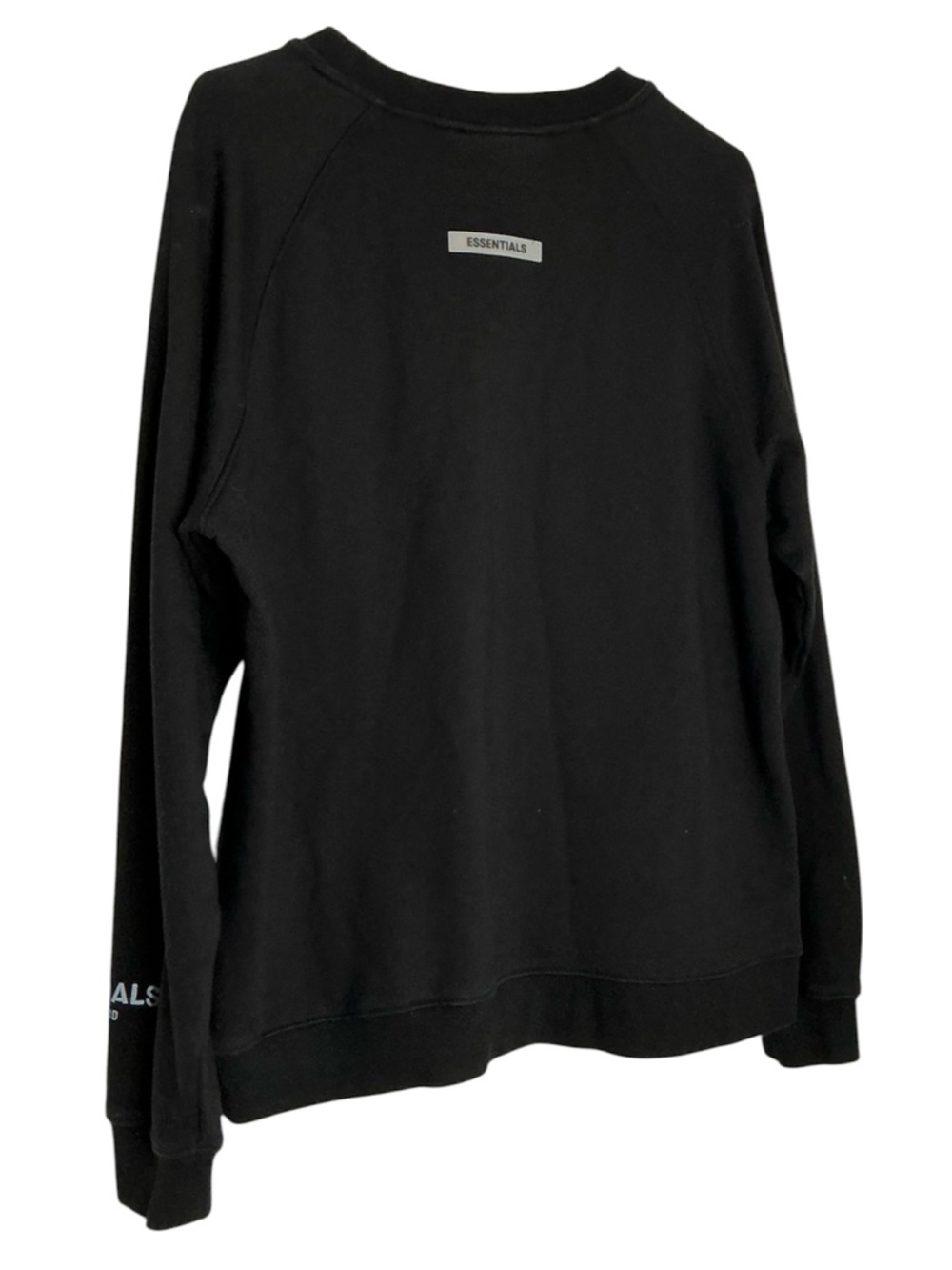Essentials Men’s Black Logo Crewneck Sweatshirt Size Medium - Picture 2 of 12